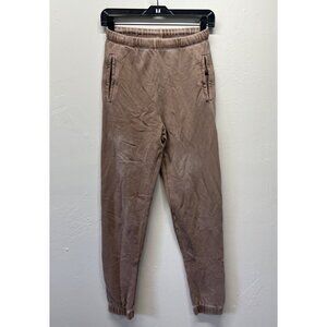 Joah Brown Tan Track Pants flawed